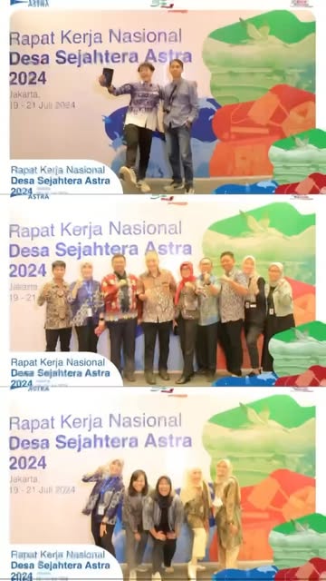 Dokumentasi photobooth Rapat Kerja Nasional Desa Sejahtera Astra 2024